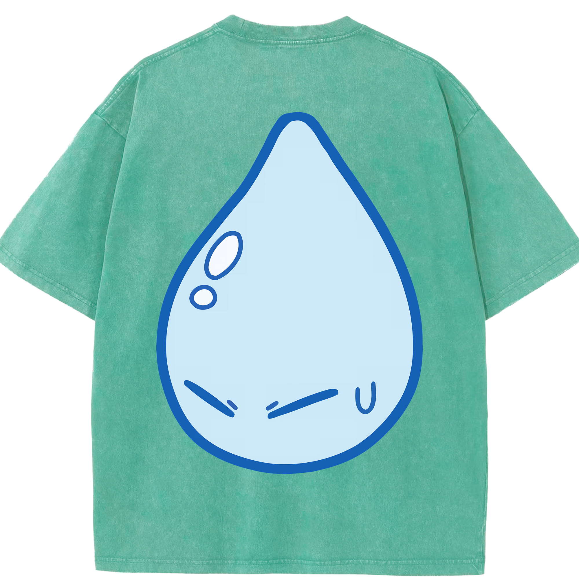 （画像用） 転スラ Regarding Reincarnated to Slime 綿100% ヴィンテージ風 半袖Tシャツ（背面プリント）